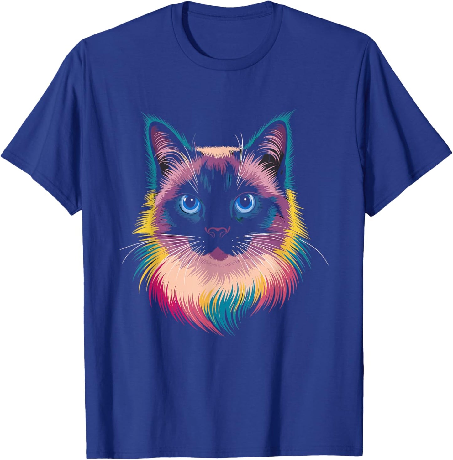 Siamese Cat Tie Dye Meezer Women T-Shirt - T-Shirt | Royal