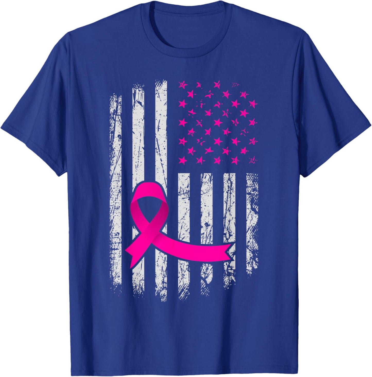 Breast Cancer bleach Awareness Flag Toddler Back Pink Women T-Shirt - T-Shirt | Royal