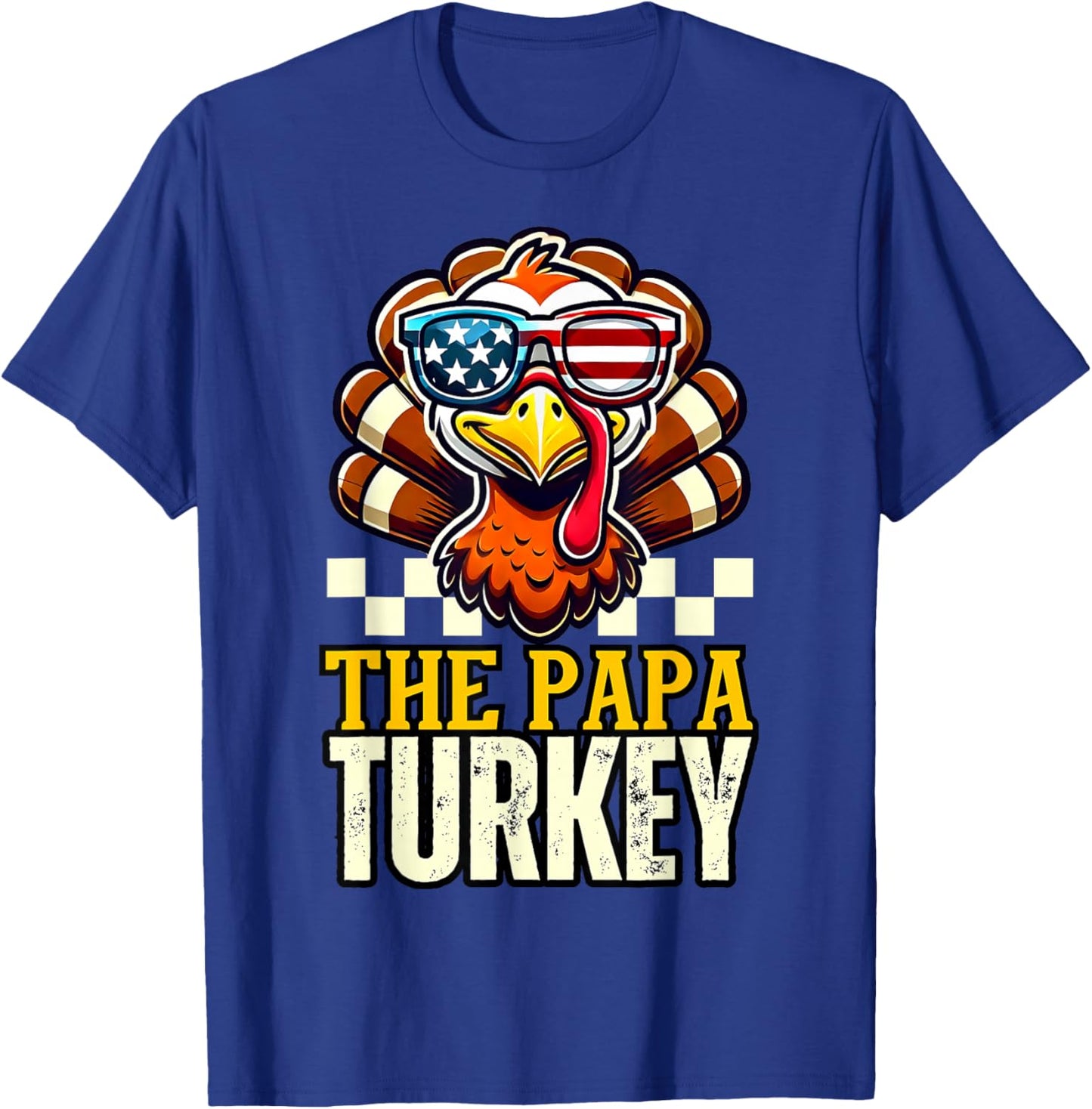 Papa Turkey Dad Dinner Group matching family thanksgiving T-Shirt - T-Shirt | Royal