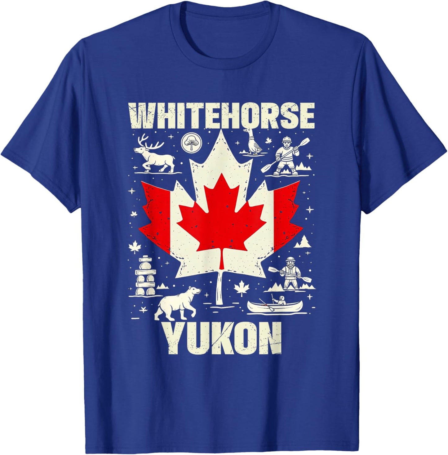 Whitehorse Yukon Canada Canadian Travel Vacation T-Shirt - T-Shirt | Royal