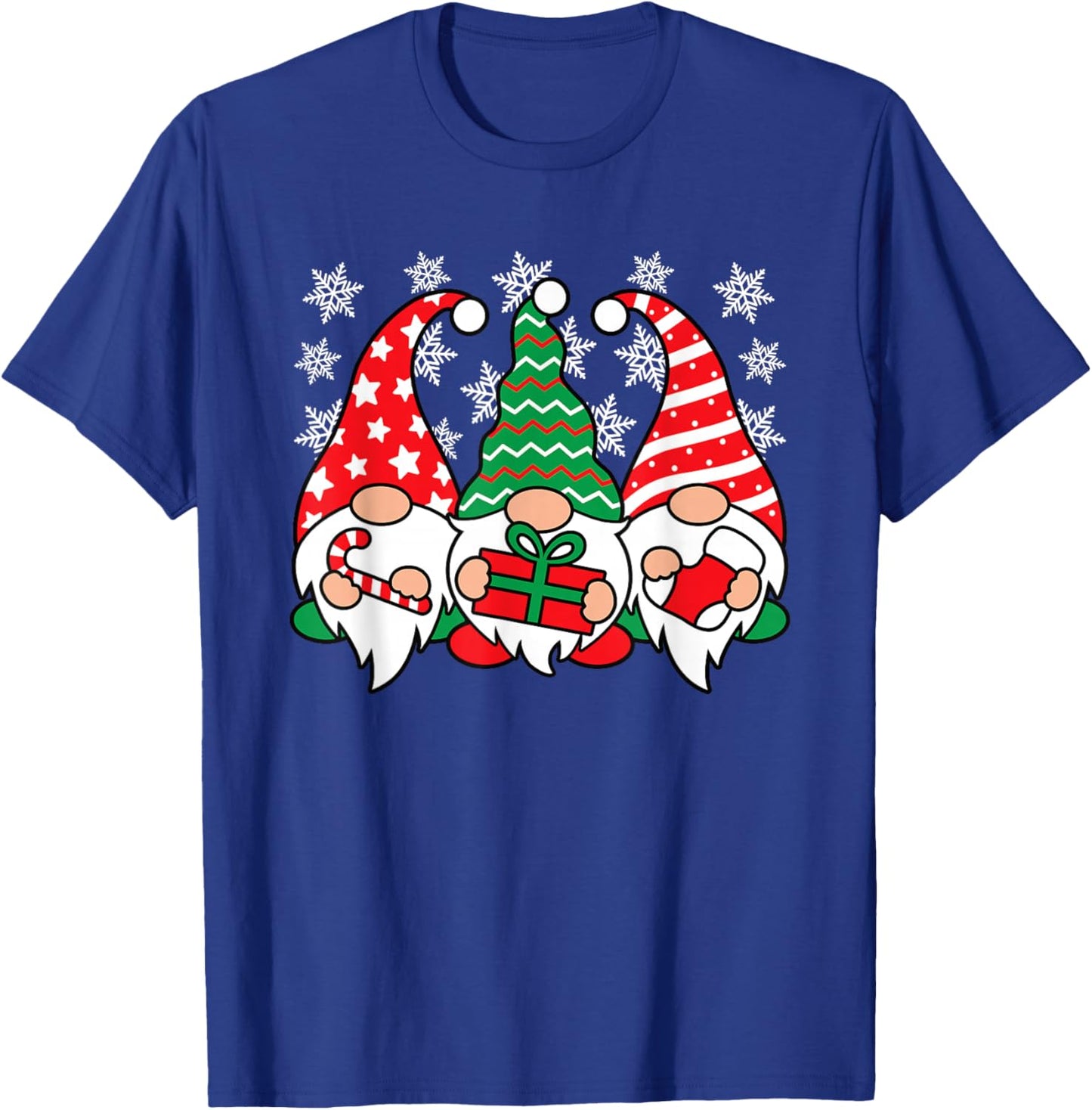 Funny Christmas Gnomes Xmas Gnome Men Women Kids T-Shirt - T-Shirt | Royal