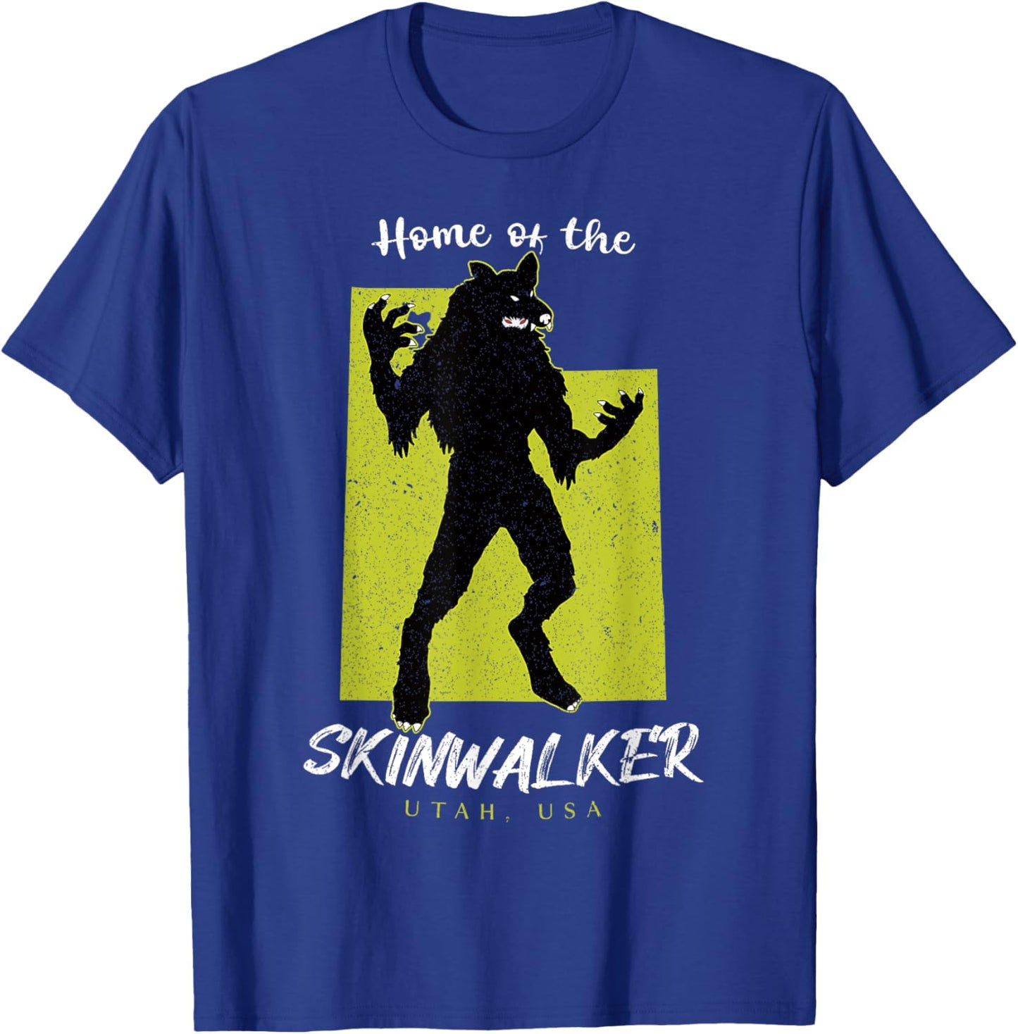 The Skinwalker Utah State American Cryptid T-Shirt - T-Shirt | Royal
