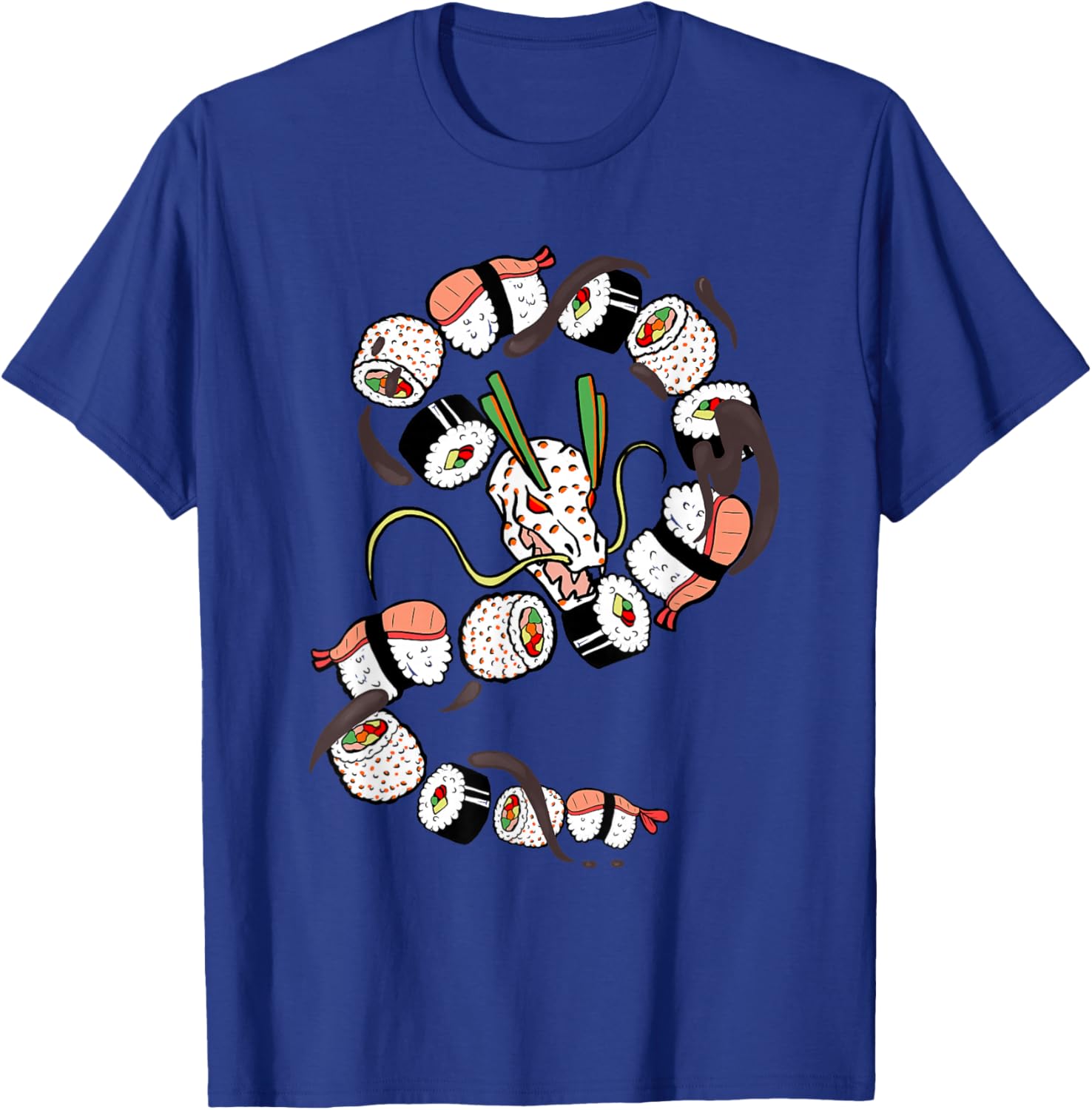 Sushi Dragon Roll Funny Japanese Food mythical Animal Lovers T-Shirt - T-Shirt | Royal