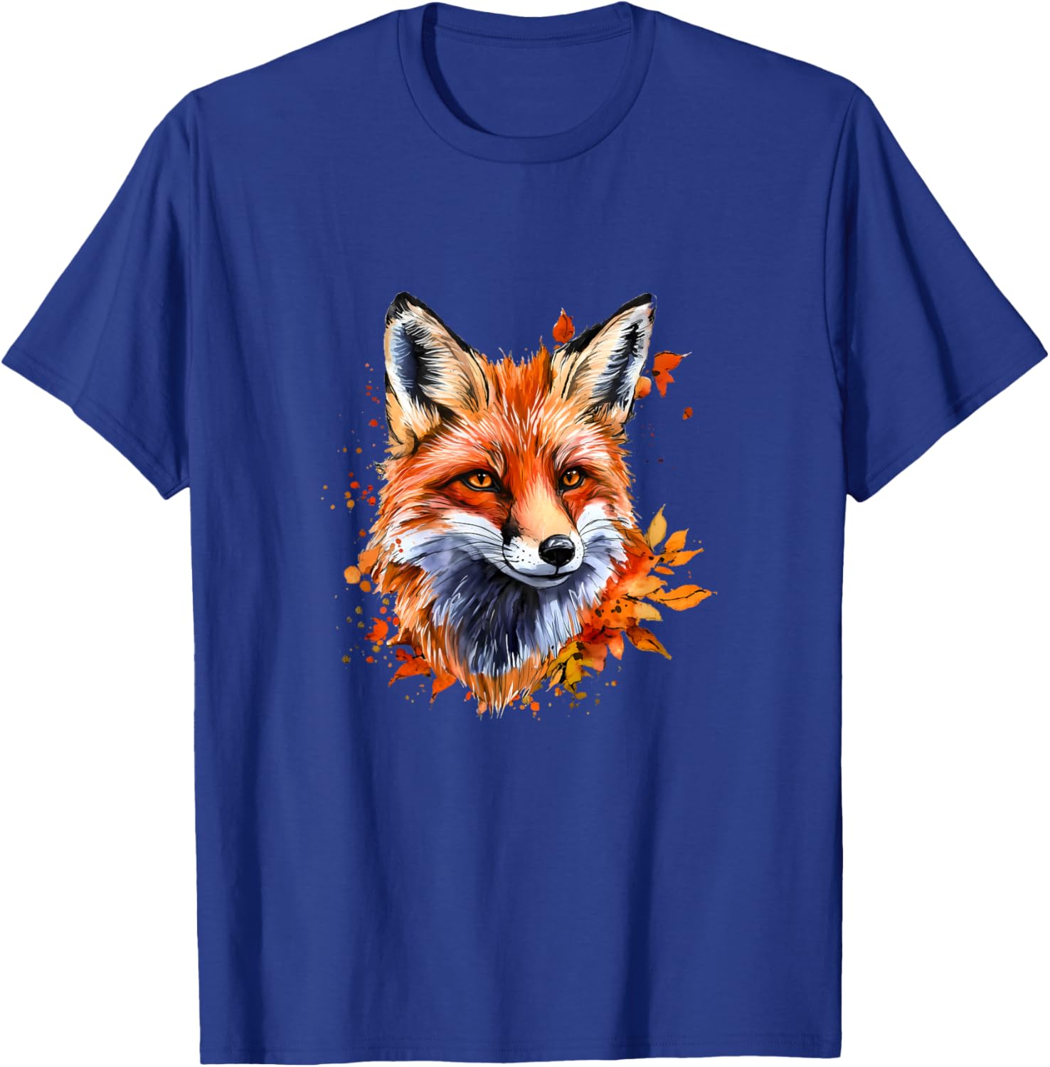Autumn Watercolor Fox T-Shirt - T-Shirt | Royal