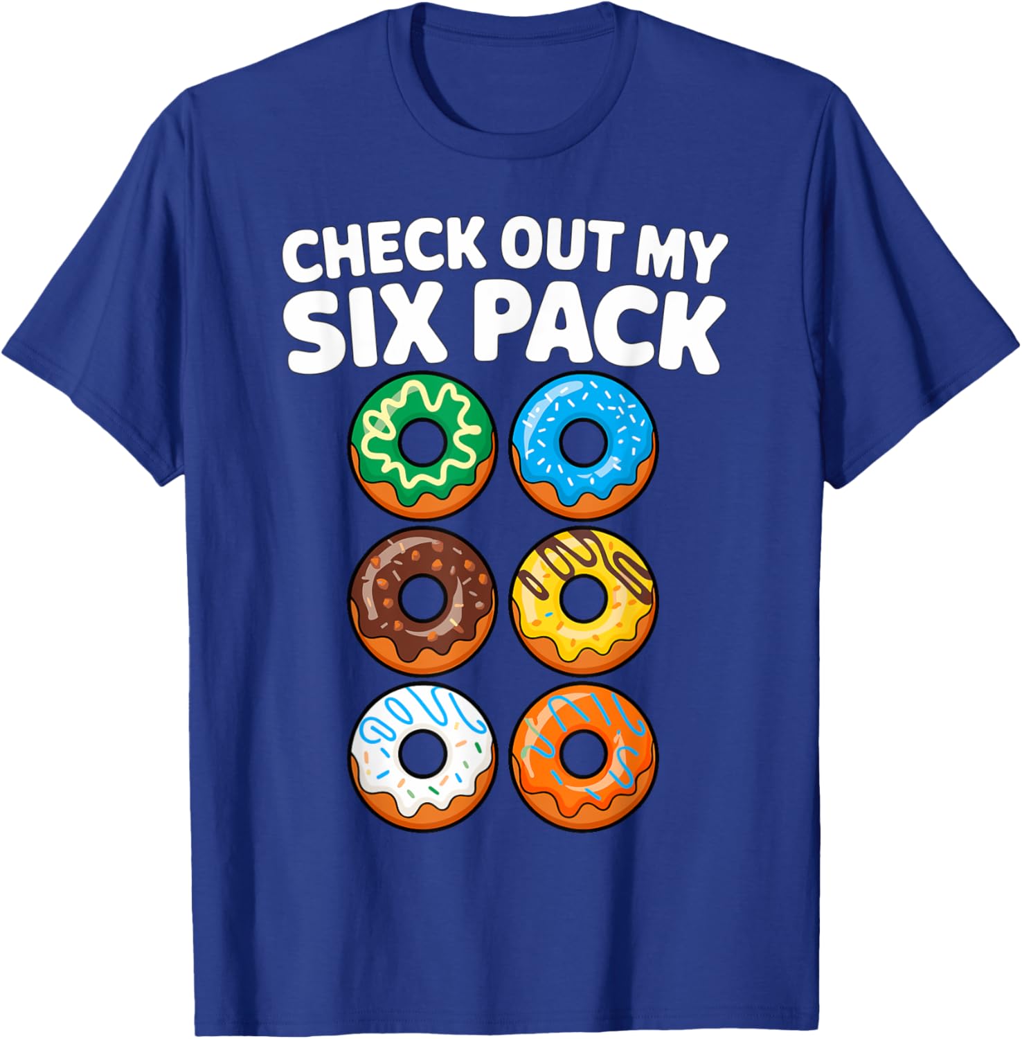 Check out my Six Pack Donut Fitness Gym T-Shirt - T-Shirt | Royal