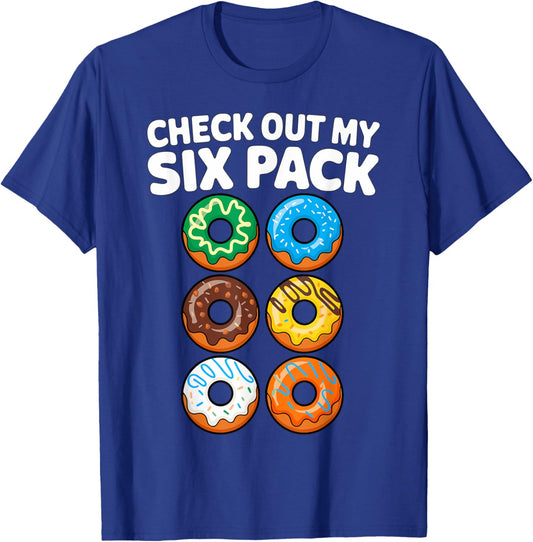 Check out my Six Pack Donut Fitness Gym T-Shirt - T-Shirt | Royal