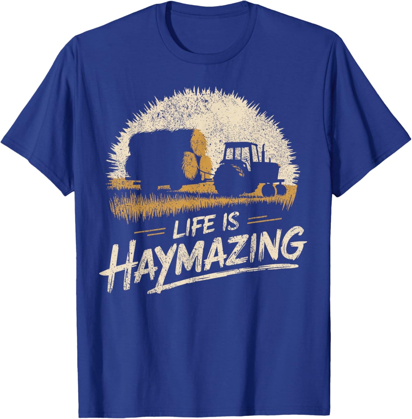 Hay Season Farmer T-Shirt - T-Shirt | Royal