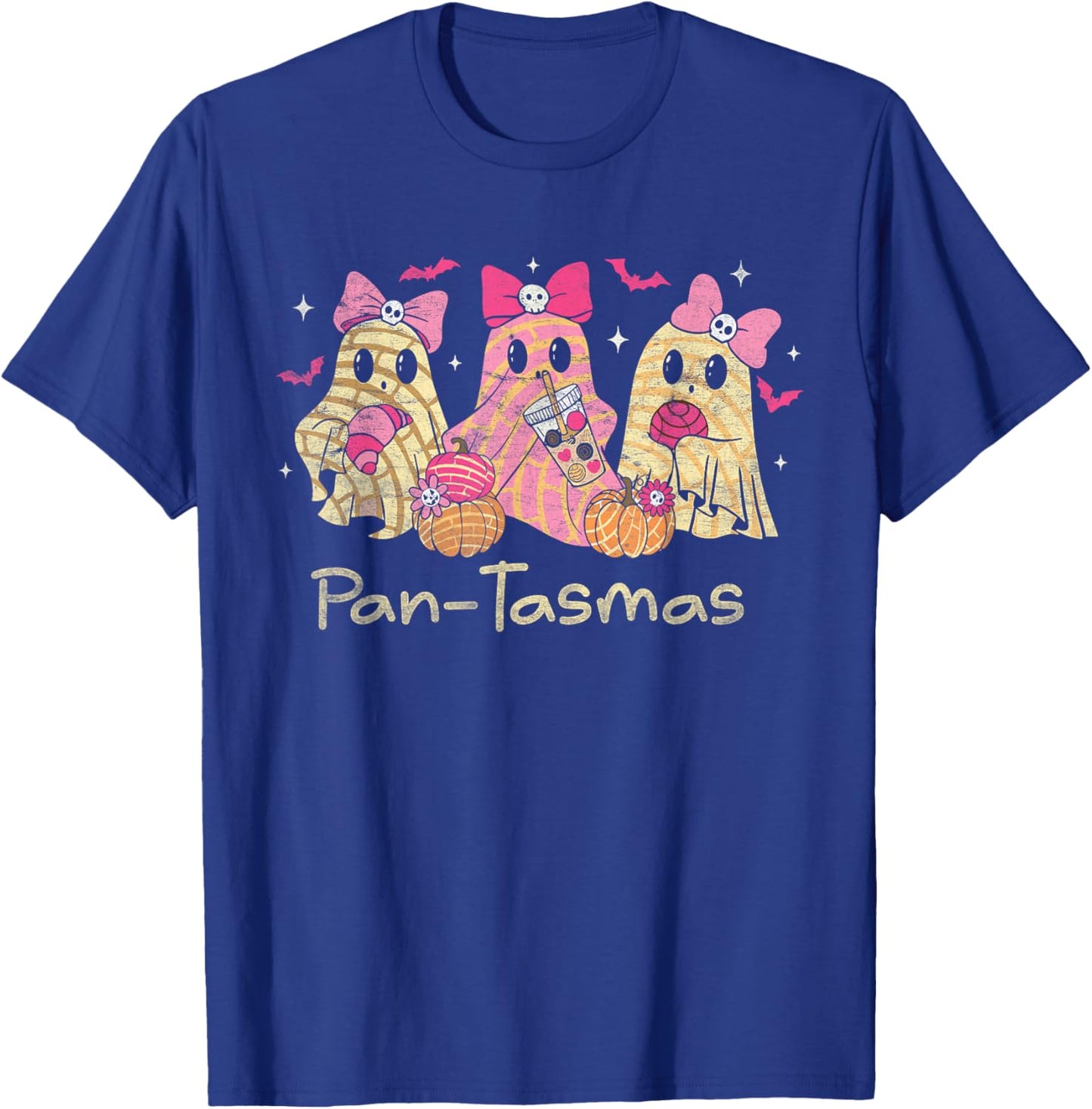 Pantasmas Ghost Funny Spooky Conchas Mexican Ghost Coquette T-Shirt - T-Shirt | Royal