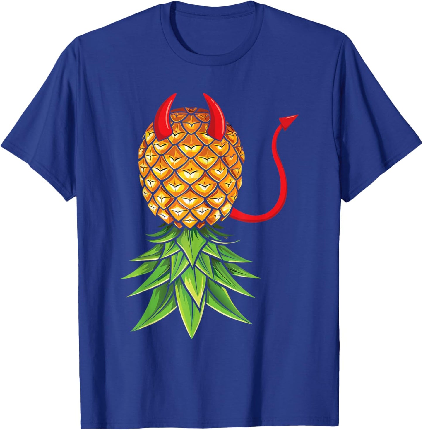 Halloween Devil Costume Upside Down Pineapple Swinger T-Shirt - T-Shirt | Royal