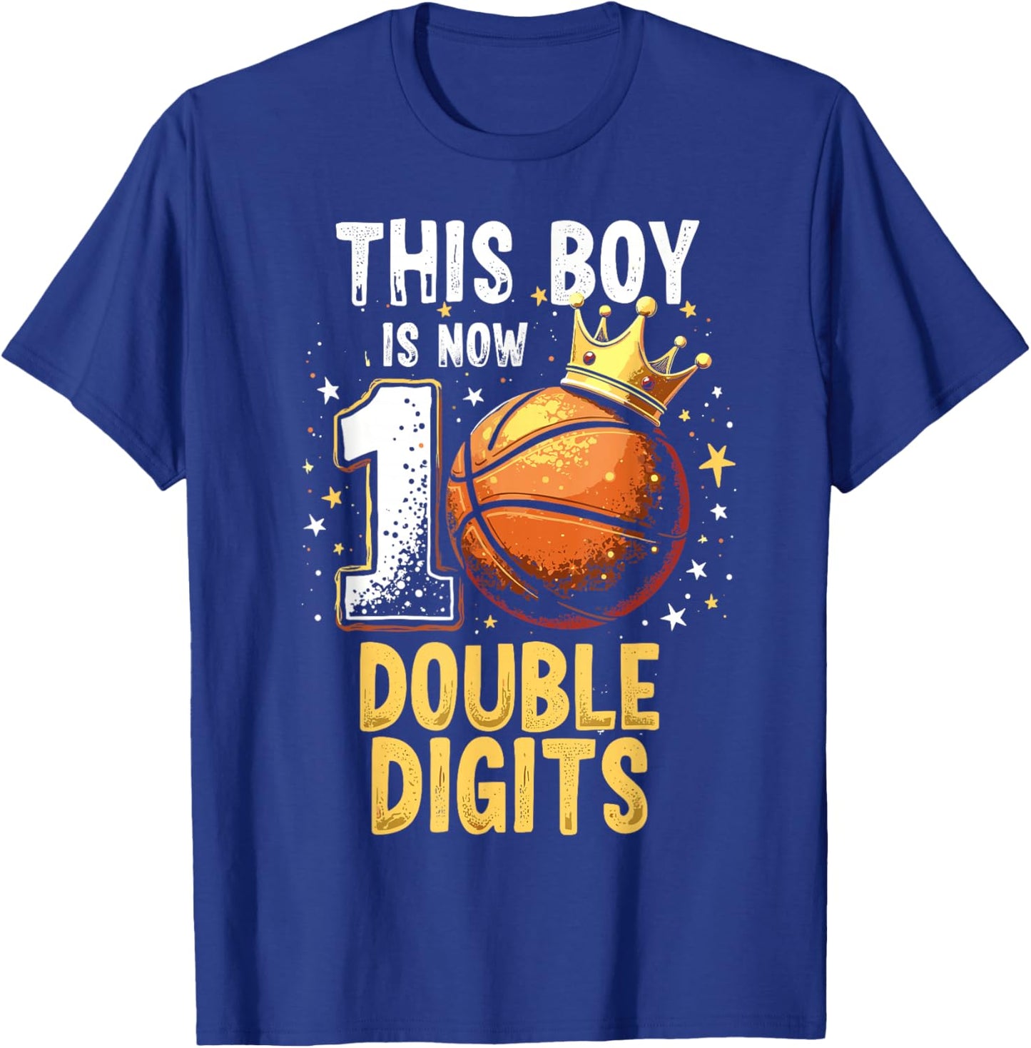 10th Birthday Shirt Boys This Boy Double Digits Ten Year Old T-Shirt - T-Shirt | Royal