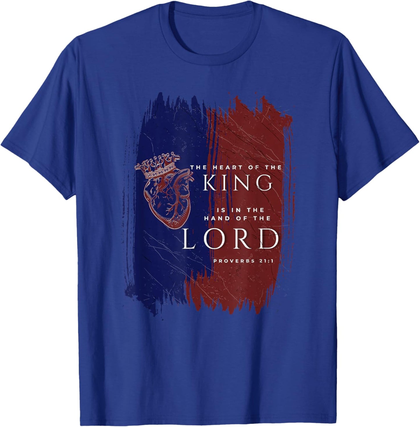 The Heart Of The King (Red, White & Blue) T-Shirt - T-Shirt | Royal