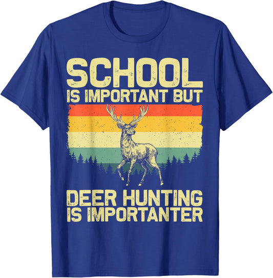 Deer Hunting Design For Boys Men Deer Hunter Deer Hunting T-Shirt - T-Shirt | Royal