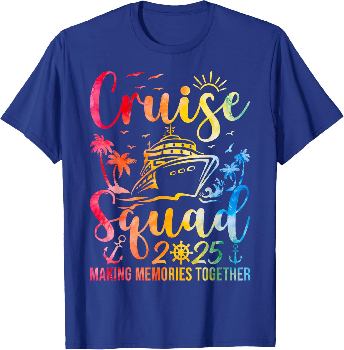 Cruise Squad 2025 Summer Vacation Matching Family Group T-Shirt - T-Shirt | Royal
