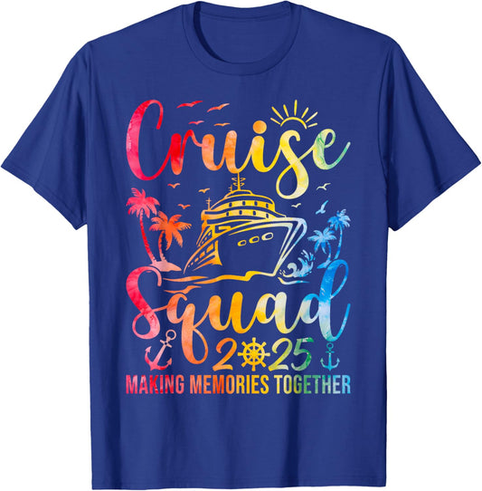 Cruise Squad 2025 Summer Vacation Matching Family Group T-Shirt - T-Shirt | Royal