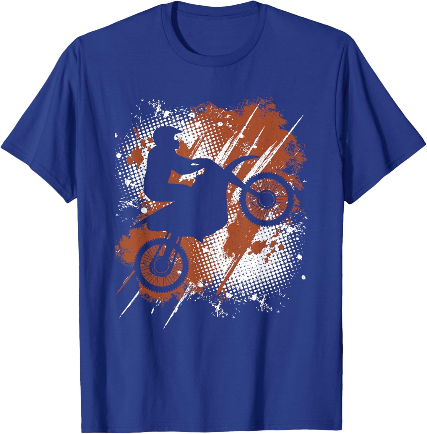 Vintage Motocross Dirt Bike Lover Men Women Kids T-Shirt - T-Shirt | Royal