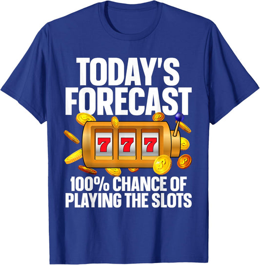 Funny Slot Machine Design Women Casino Slot Machine T-Shirt - T-Shirt | Royal