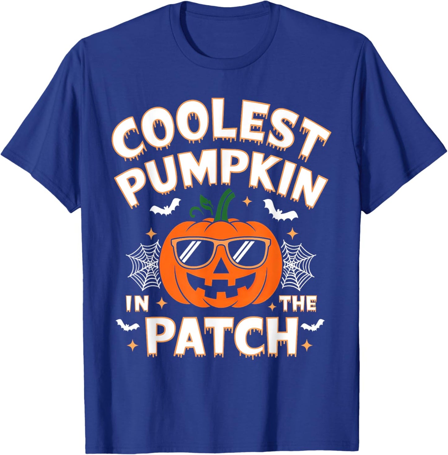 Pumpkin Patch Shirt Toddler Boy Kids Funny Pumpkin Halloween T-Shirt - T-Shirt | Royal