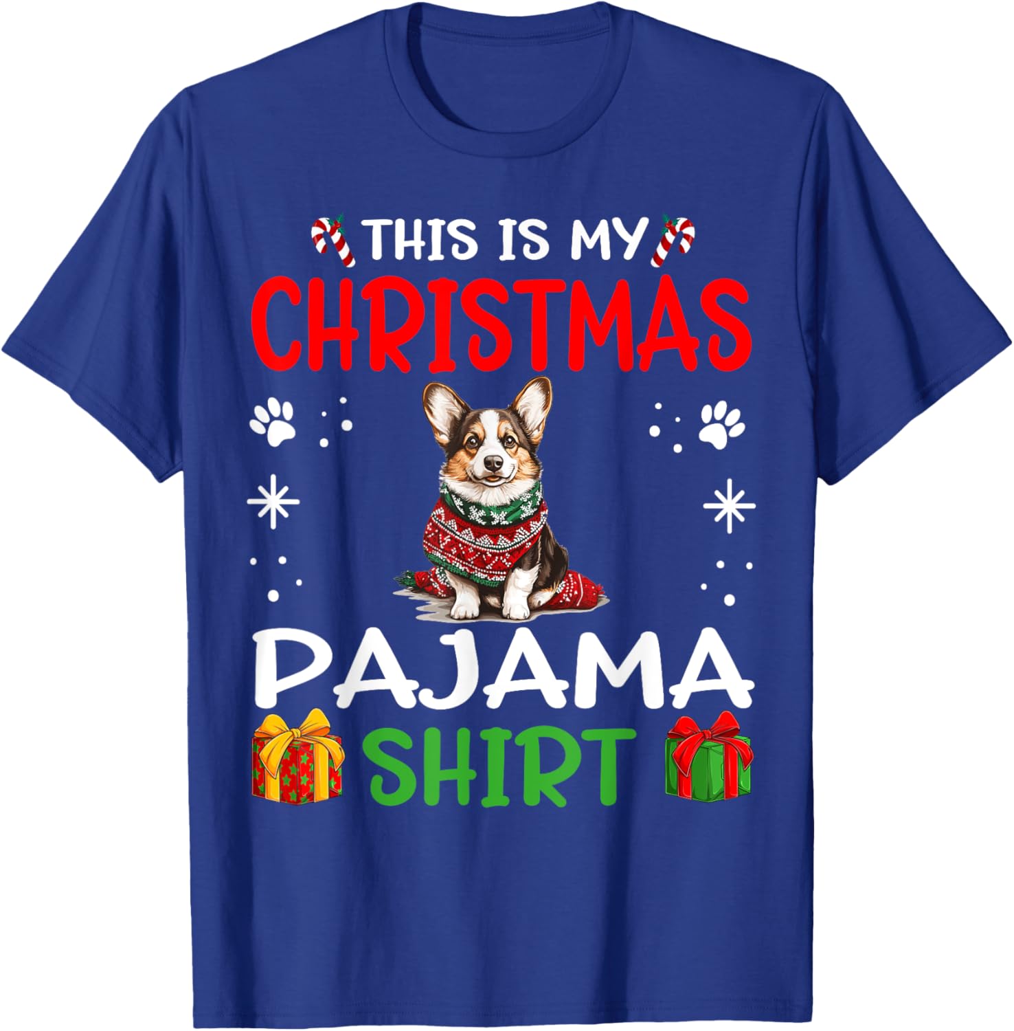 Cardigan Welsh Corgi Dog Nightgown Pajama This is my Women Kids T-Shirt - T-Shirt | Royal