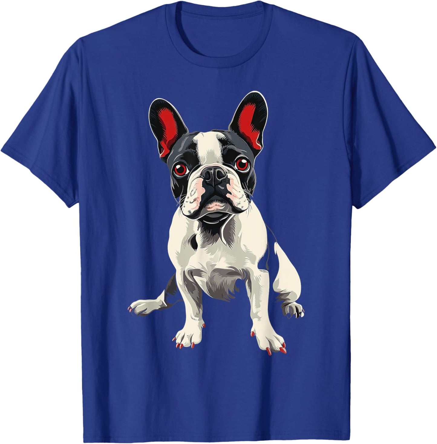 French Bulldog Dog Motif Pet Artwork French Bulldog T-Shirt - T-Shirt | Royal