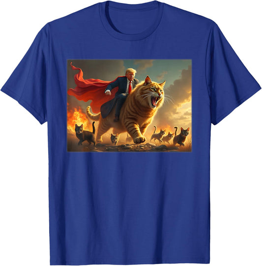 Cats For Trump 2024 Election Meme Donald Trump Sarcastic T-Shirt - T-Shirt | Royal
