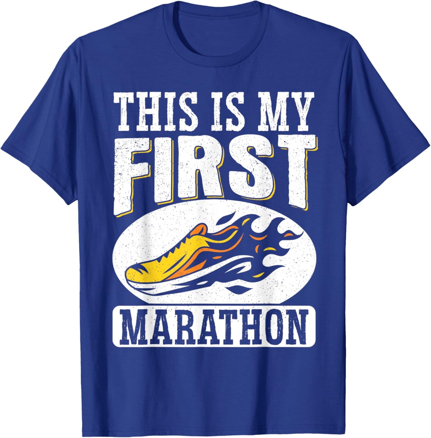 This Is My First Marathon T-Shirt - T-Shirt | Royal