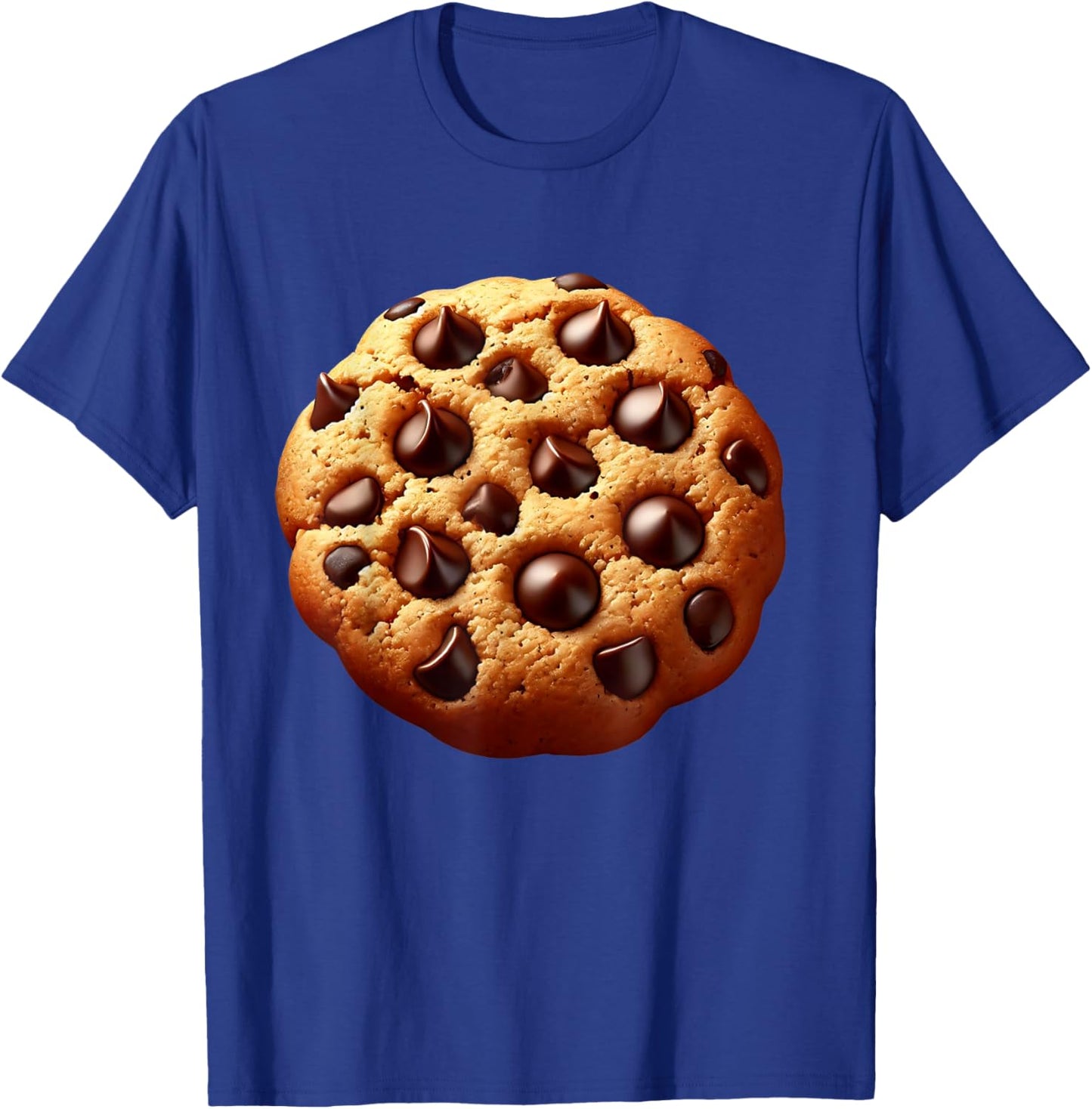 Chocolate Chip Cookie Costume Men Cookie Costume Adult T-Shirt - T-Shirt | Royal