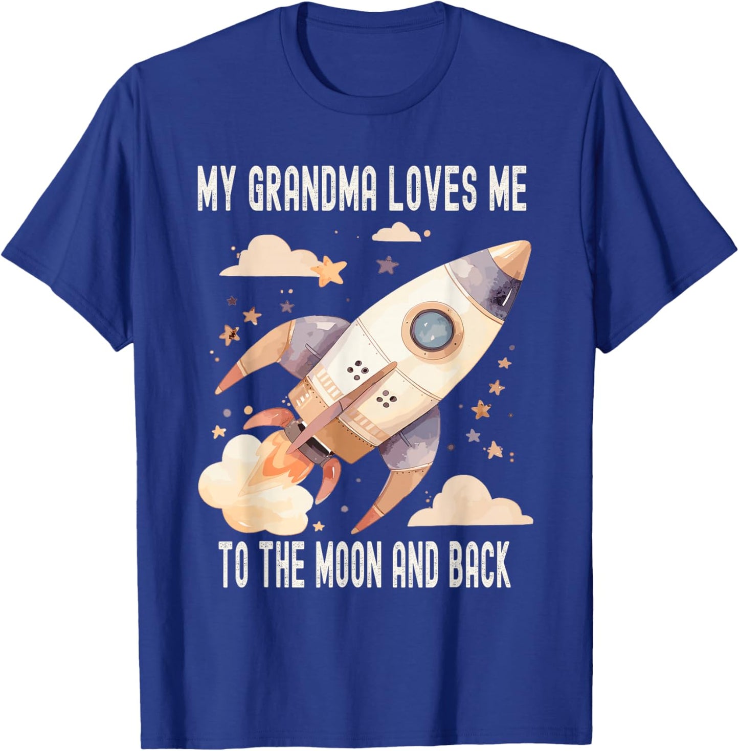 My Grandma Loves Me To The Moon And Back T-Shirt - T-Shirt | Royal