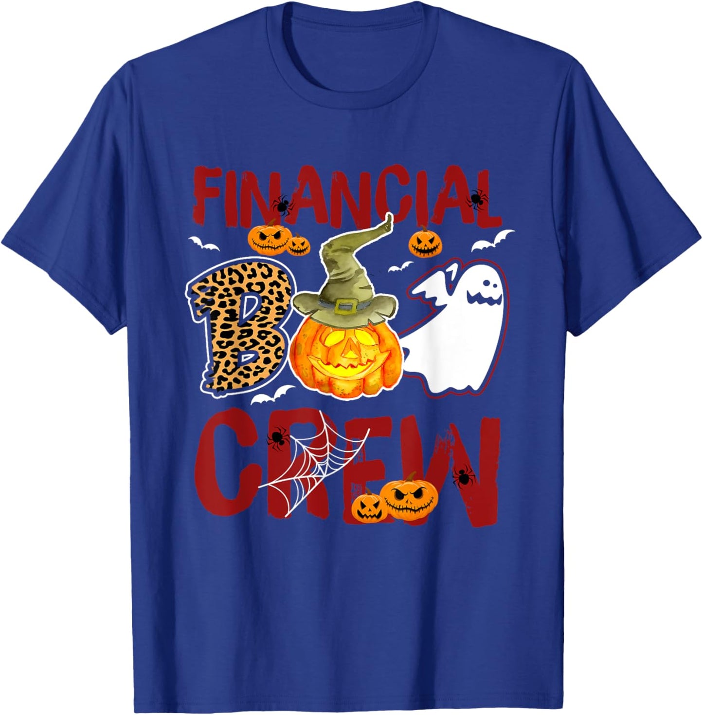 Financial Boo Crew Halloween Financial Aid Match T-Shirt - T-Shirt | Royal