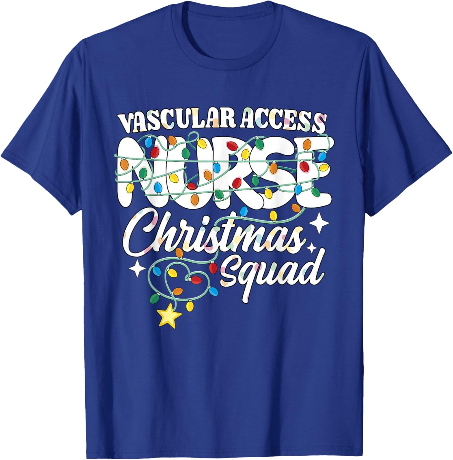 Vascular Access Nurse Christmas Squad PICC Nursing NP RN T-Shirt - T-Shirt | Royal