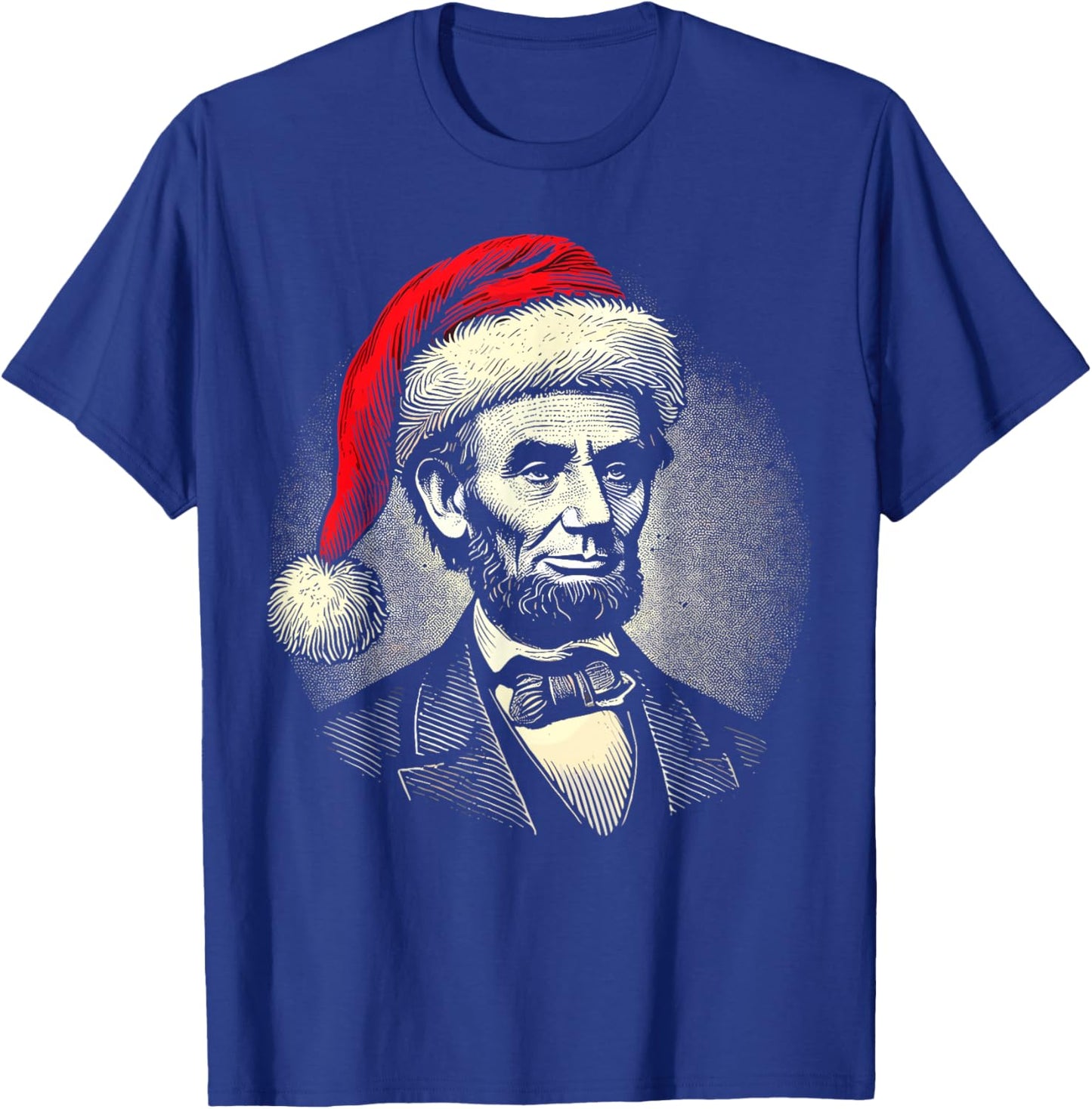 Christmas Abraham Lincoln Presidential Portrait Abe Lincoln T-Shirt - T-Shirt | Royal