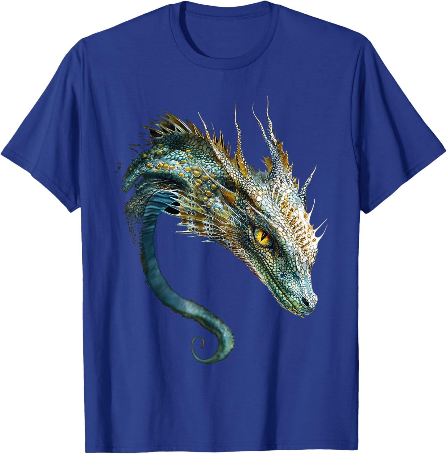 Sea Dragon Motif Mythical Art Sea Dragon T-Shirt - T-Shirt | Royal