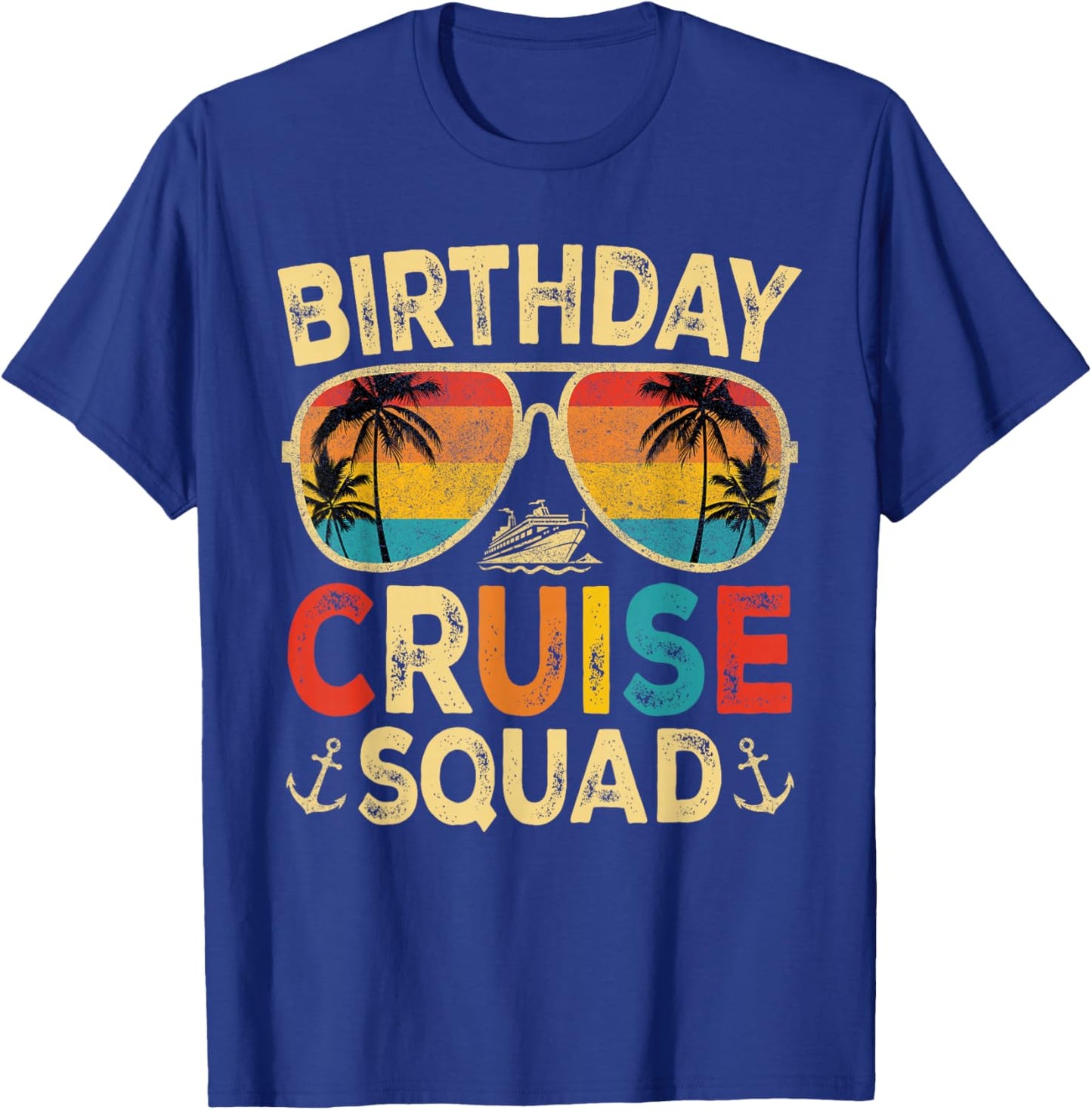 Birthday Cruise Squad Matching Birthday Cruising Vacation T-Shirt - T-Shirt | Royal