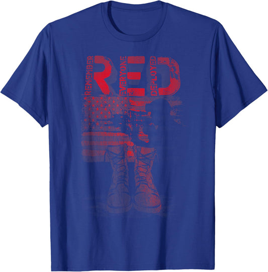 Red Friday: Stacked T-Shirt - T-Shirt | Royal