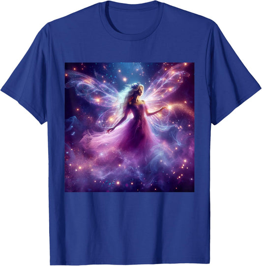 Beautiful Enchanted Fairy Sparkling with Magical Purple Mist T-Shirt - T-Shirt | Royal