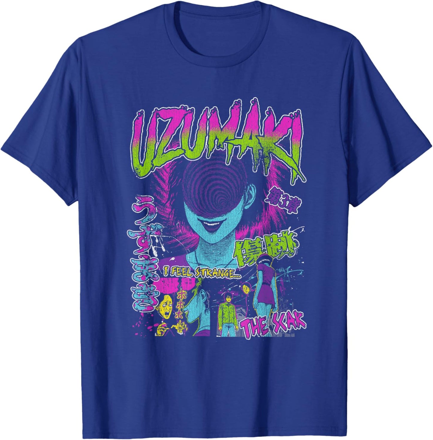 Uzumaki Junji Ito Spiral Girl Horror Manga T-Shirt - T-Shirt | Royal