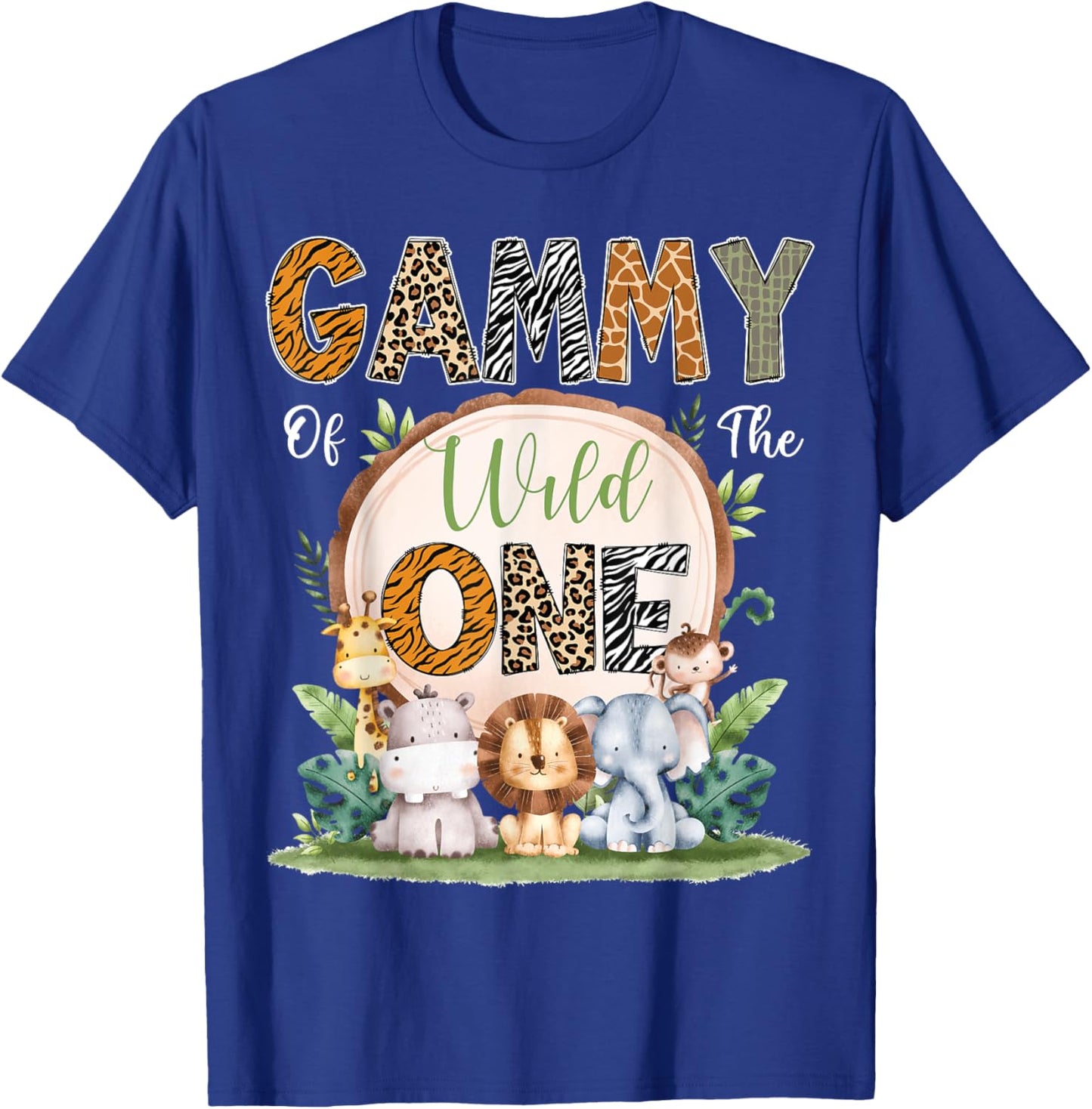Gammy Of The Wild One First Birthday Safari Woodland T-Shirt - T-Shirt | Royal