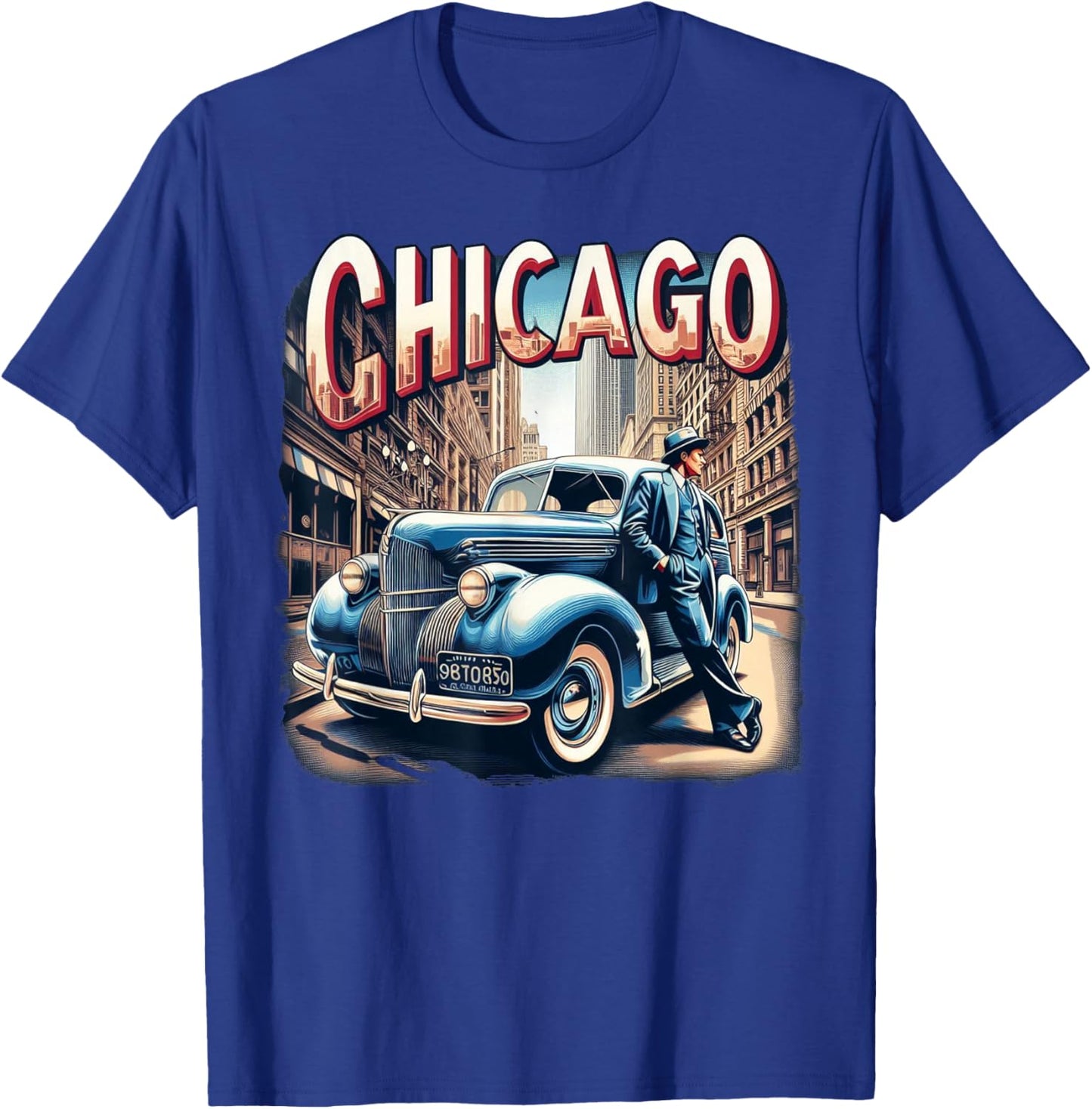 Vintage Chicago T-Shirt - T-Shirt | Royal