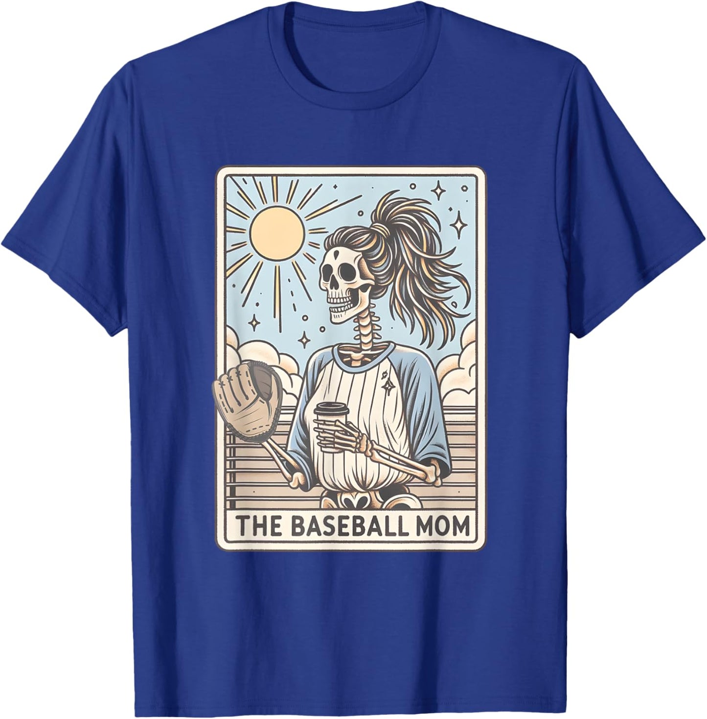 Funny Baseball Mom Halloween, Halloween Baseball Mama T-Shirt - T-Shirt | Royal