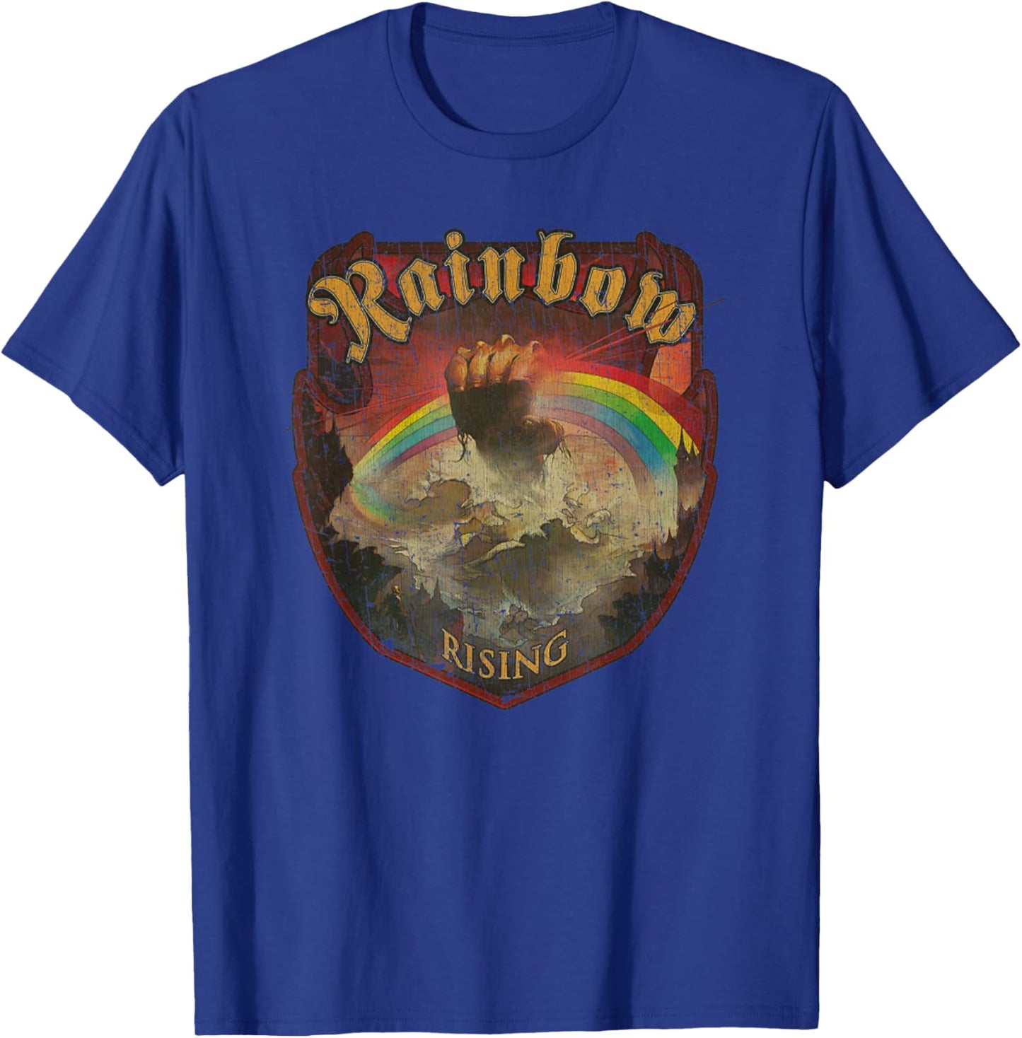 Vintage Rainbow Rising 70s Music Demon Hard Rock T-Shirt - T-Shirt | Royal