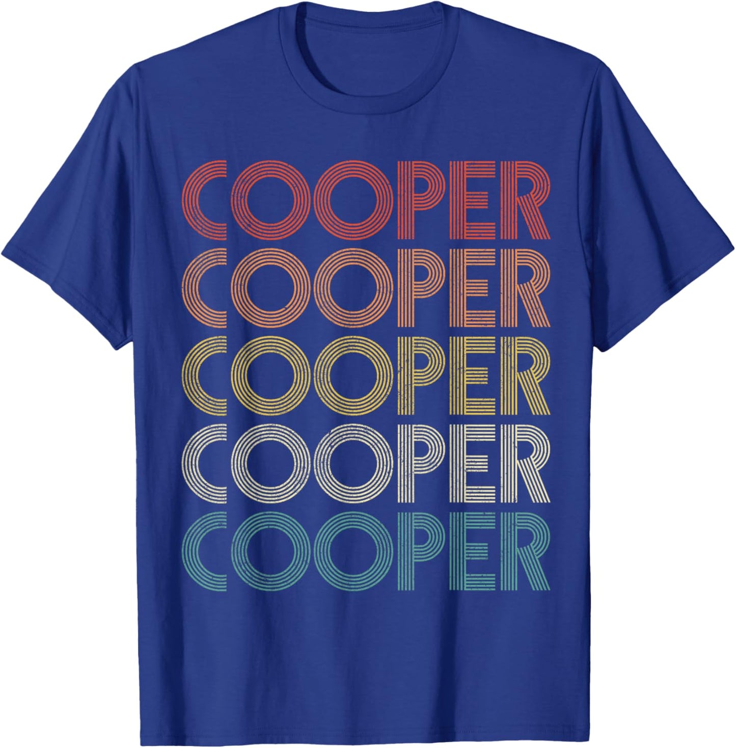 Cooper - Gifts Vintage Retro , -Adults/Kids, Black, Small, Short Sleeve T-Shirt - T-Shirt | Royal