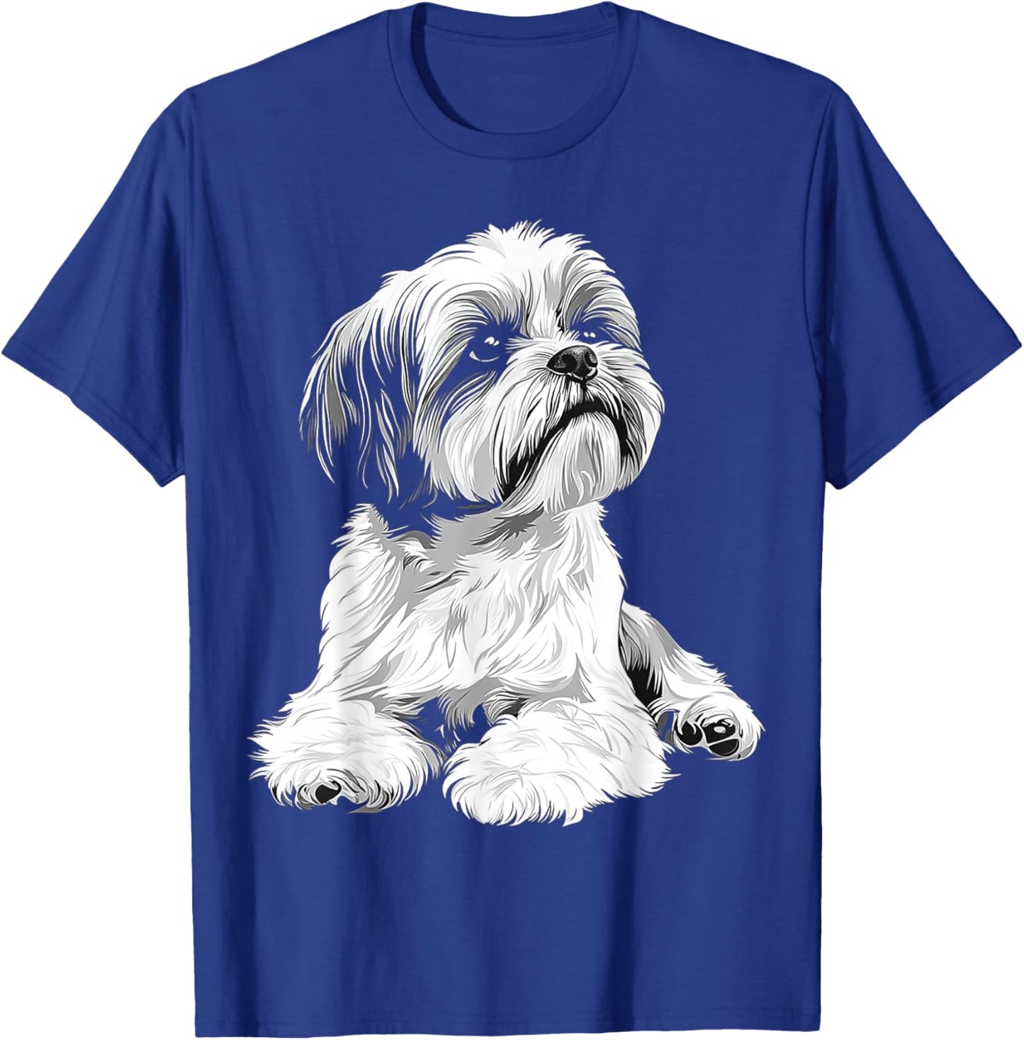 Shih Tzu Dog Motif Pet Illustration Shih Tzu Women Kids T-Shirt - T-Shirt | Royal