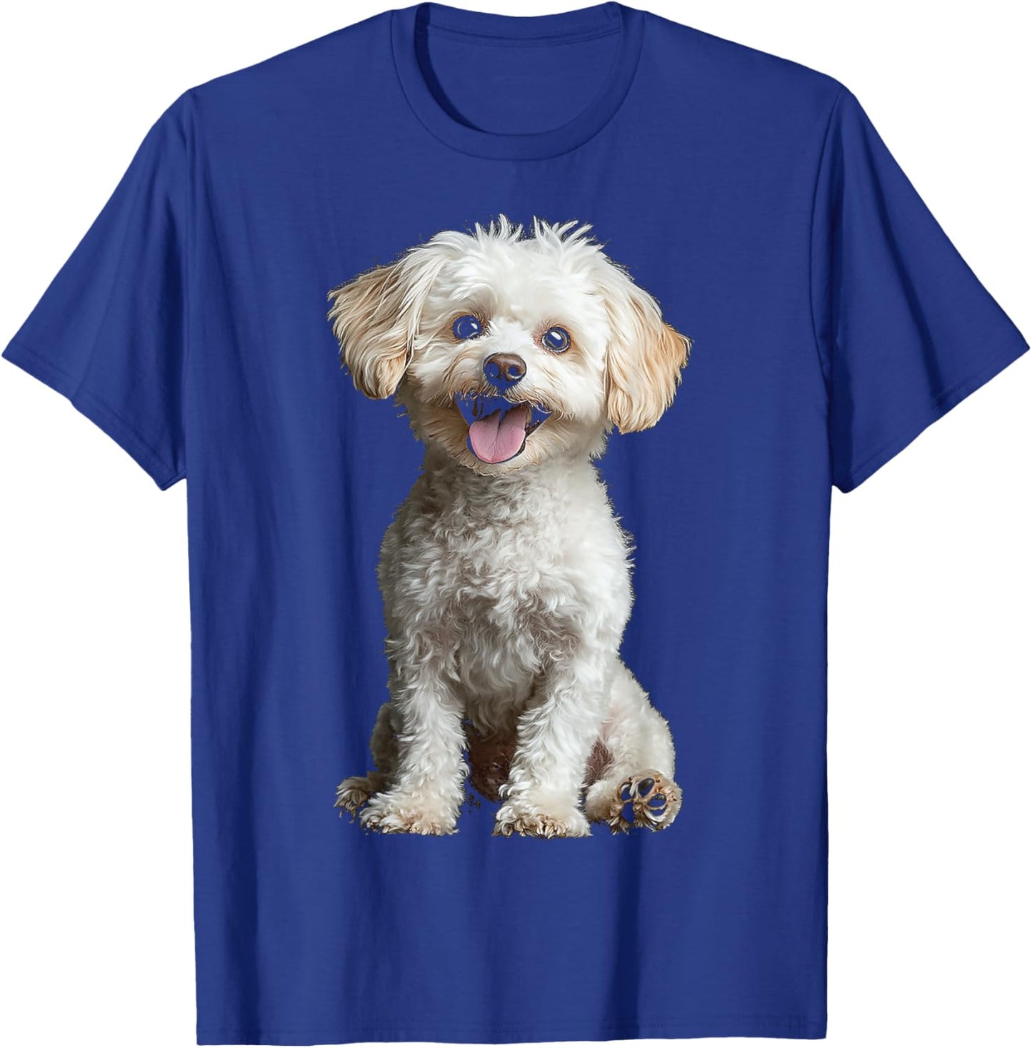 Maltipoo Dog Motif Pet Artwork Maltipoo T-Shirt - T-Shirt | Royal