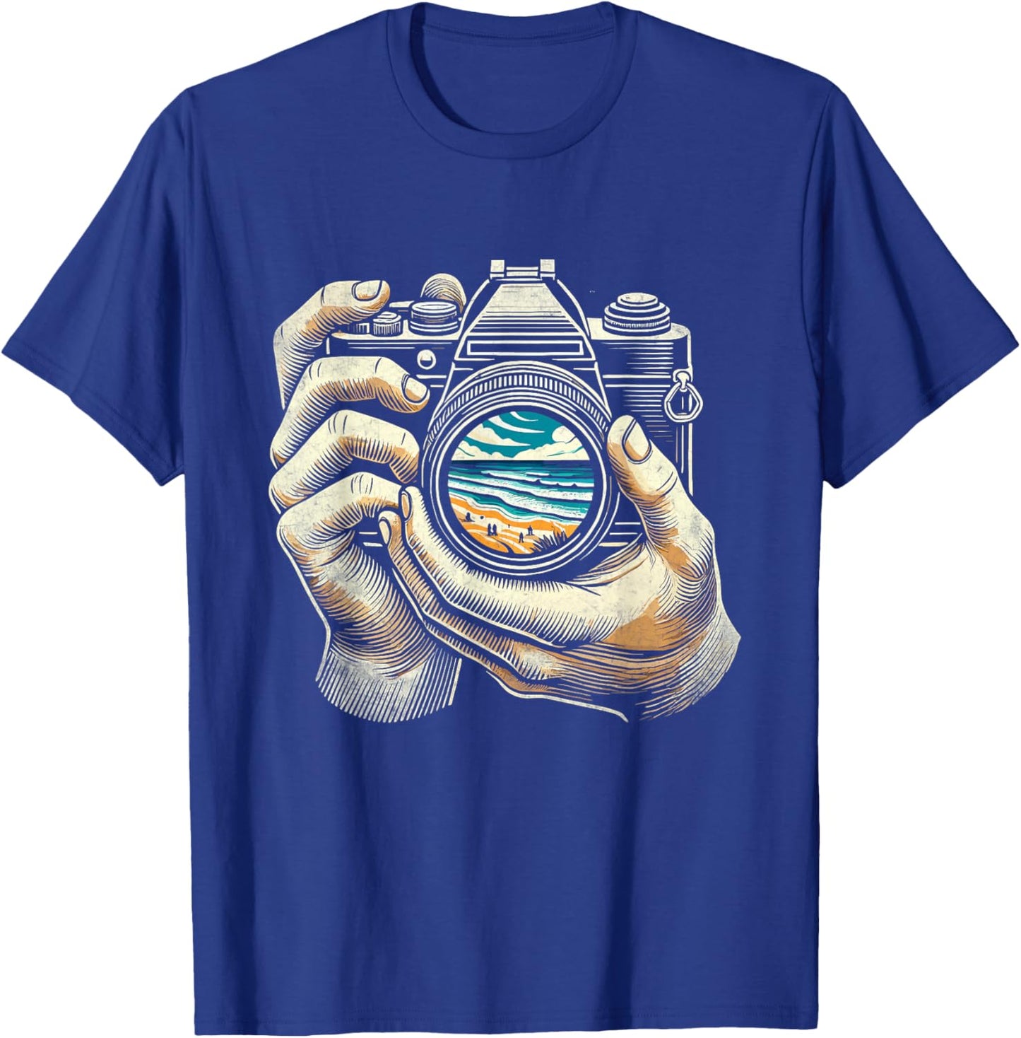 Camera Photographer Photography Photographers T-Shirt - T-Shirt | Royal