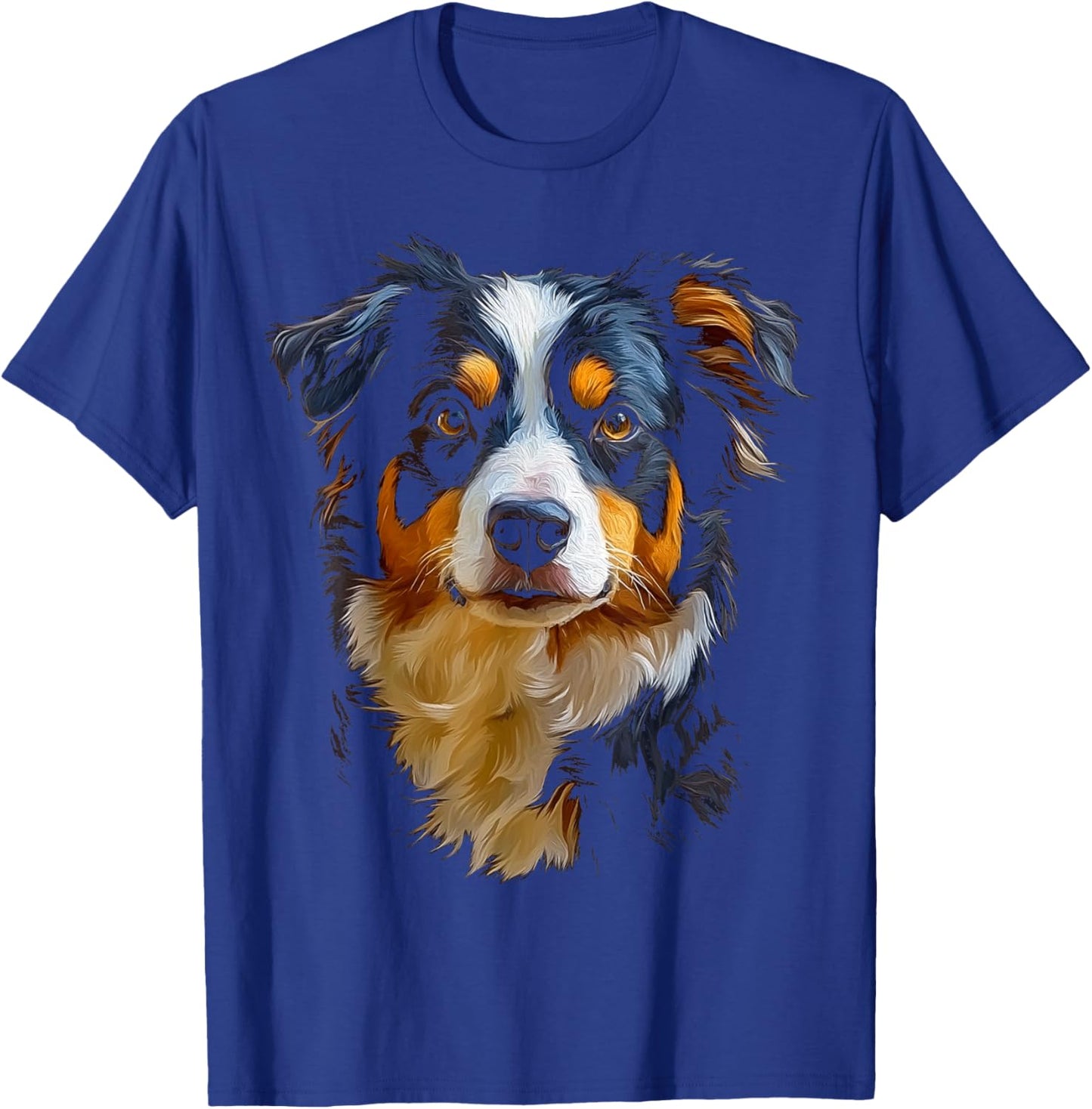 Australian Shepherd Dog Pet Artwork Australian Shepherd Women Kids T-Shirt - T-Shirt | Royal