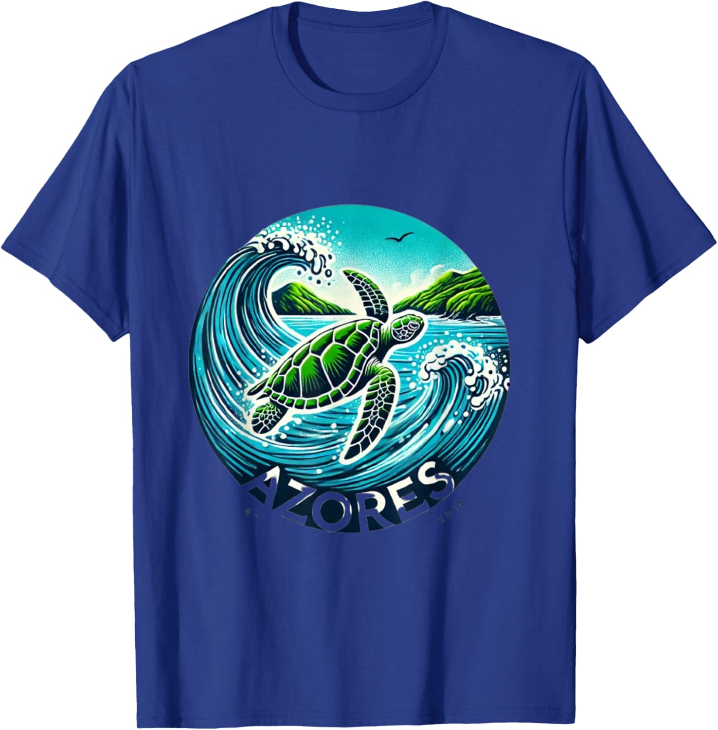 The Azores Islands of Portugal SEa Turtle T-Shirt - T-Shirt | Royal