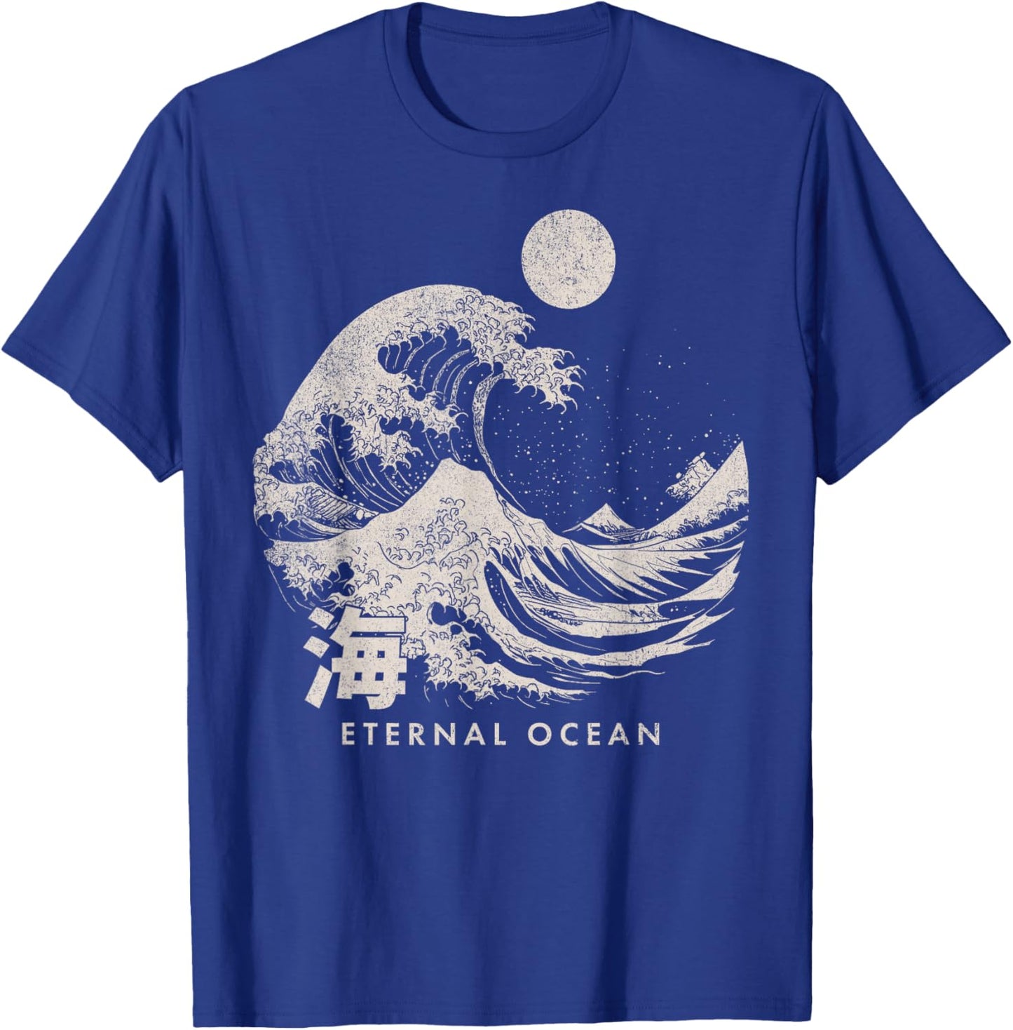 Japanese Eternal Ocean The Great Wave off Kanagawa Japan art T-Shirt - T-Shirt | Royal