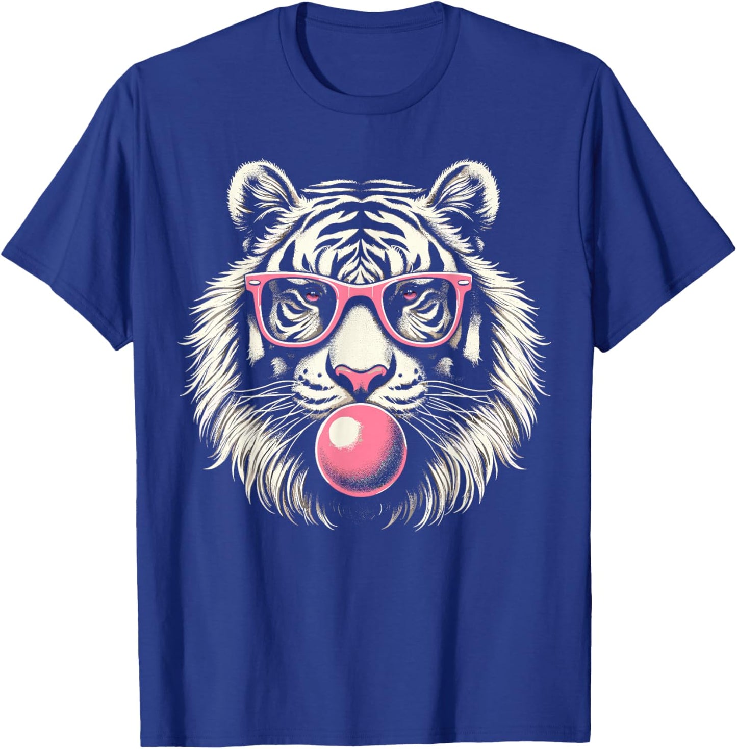 Tiger Face Animal Cute Tiger T-Shirt - T-Shirt | Royal