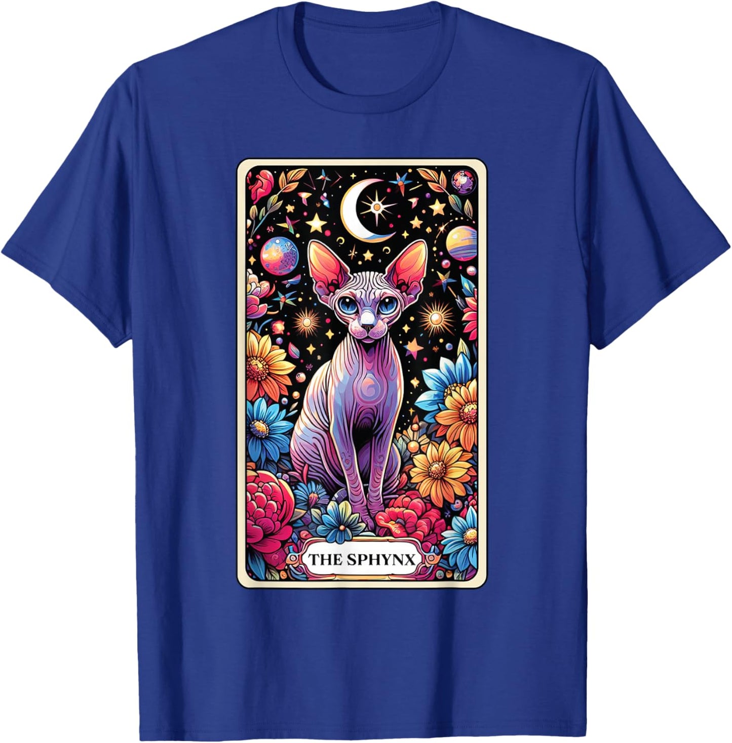 The Sphynx Cat Tarot Card T-Shirt - T-Shirt | Royal