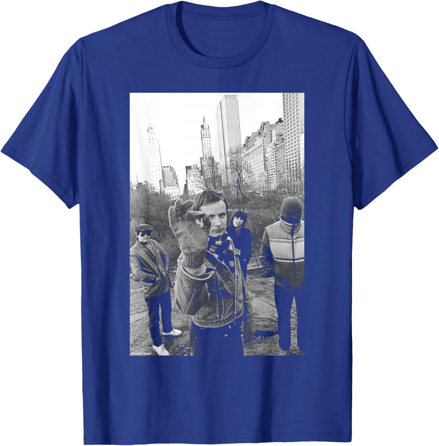 XTC English Rock Band Photo By Virginia Turbett T-Shirt - T-Shirt | Royal