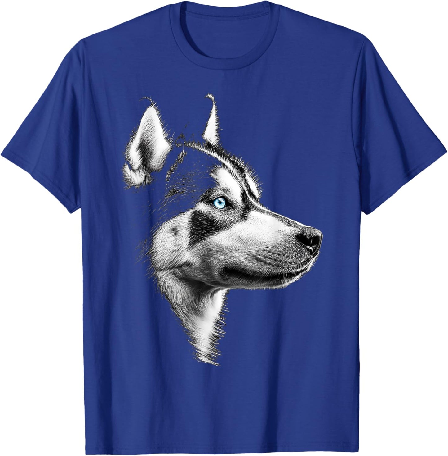 Siberian Husky Dog Motif Pet Artwork Siberian Husky Men Women Kids T-Shirt - T-Shirt | Royal